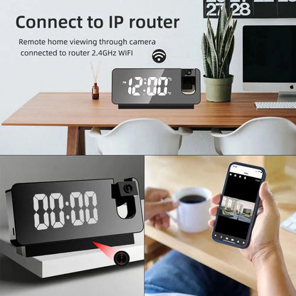 2025HD4K clock camera, wireless WiFi camera, smart home monitoring, pet camera, DIY camera, mini camera, nanny style monitoring
