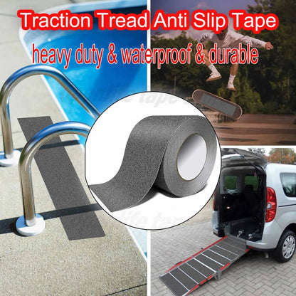Anti Slip Grip Tape Heavy Duty Anti Slip Tape for Stairs Outdoor Indoor Waterproof Non-Slip Traction Grip Tape to Tub Step Boat