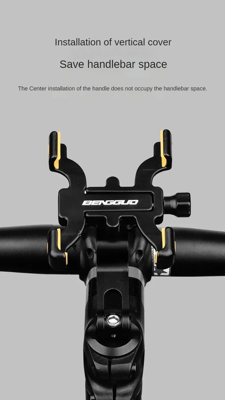 Bicycle Mountain Bike Four Claw Mobile Phone Stand Outdoor Sports Aluminum Alloy Mobile Phone Stand Cycling Mobile Phone Stand