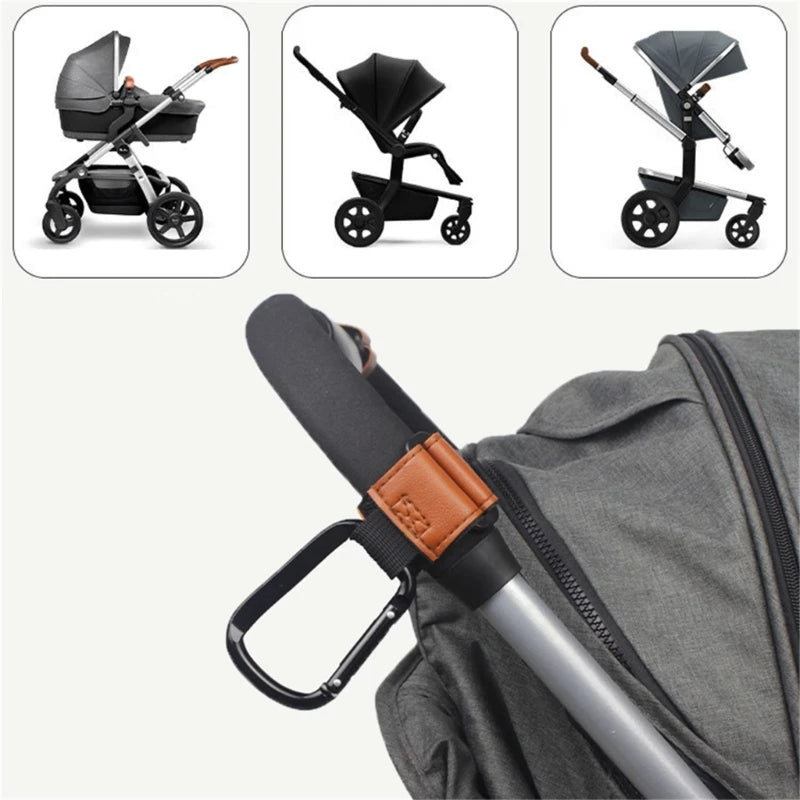 Stroller Hooks Pushchair Hook Upgrade Carabiner Pram Hook for Hanging Bag Purse Universal Stroller Accessories