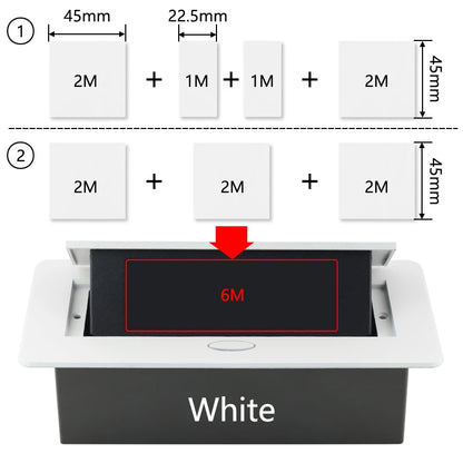 Hidden Desktop Pop-Up Socket DIY Multifunctional USB Type-C Outlet For Meeting Room Office Electrical Switch Countertops Plug