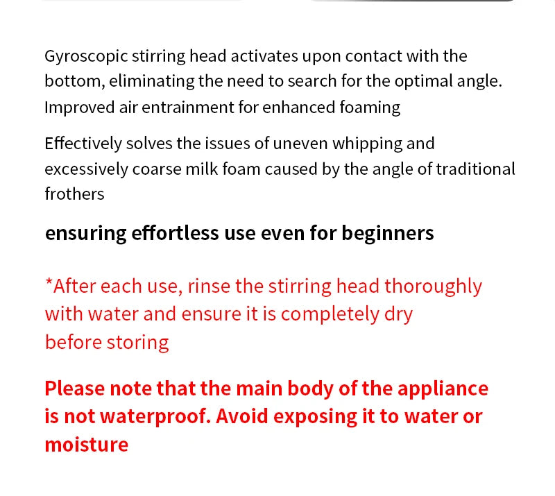 MHW-3BOMBER Official New Electric Milk Frother Handheld Wireless Blender Latte Cream Egg Beater Food Blender