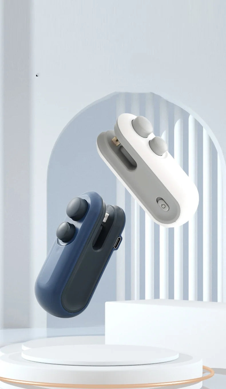 Mini Sealer Portable Mini Sealer 2 in 1 Heat Sealer For Snacks  Home use rechargeable sealer Vacuum Sealer Snacks plastic bag