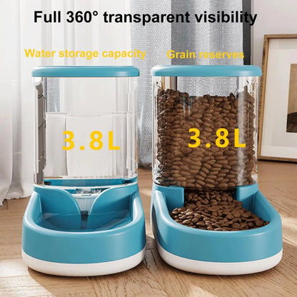 3 8L Pet Water Dispenser Pet Feeder Automatic Refill Food Bowl for Small Medium Pets Cats Dogs Pet Hydration Station