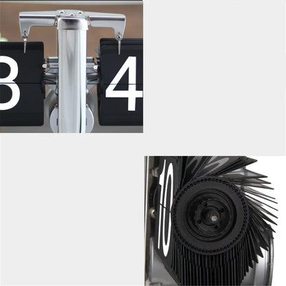 A Flipping Clock with Page Turning Automatically for Modern Home Decoration Full of Sense of Technology Retro Table Clock