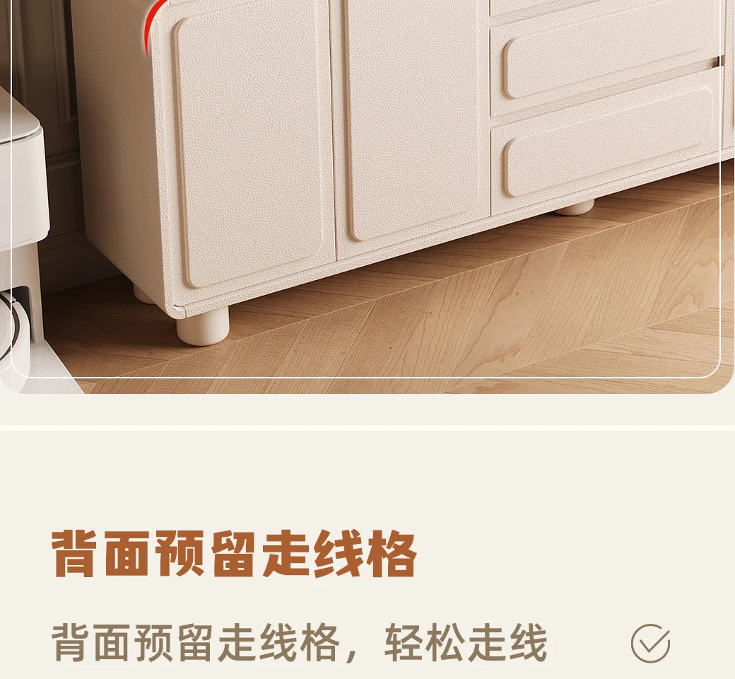 Trendy Floor Standing Living Room Decoration Cabinets Simple Modern Accent Cabinet Storage House Container Vitrina Furniture