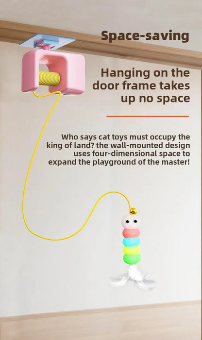 Cat Yo-Yo Electric Smart Door Hanging Toy Cat Toy Self-entertainment and Fun Cat Amusement Artifact