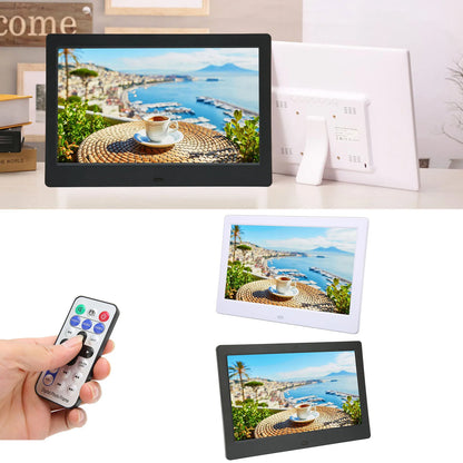Digital Photo Frame HD 10.1 Inch 1024x600 LCD Display Smart Electronic Picture Frame with Remote Control Digital Picture Album