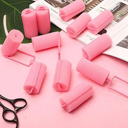 6-14Pcs/Lot Sponge Hair Rollers Foam Hair Roller Sleeping Hair Curlers Flexible Styling Curlers Sponge Curlers Random Color 2025