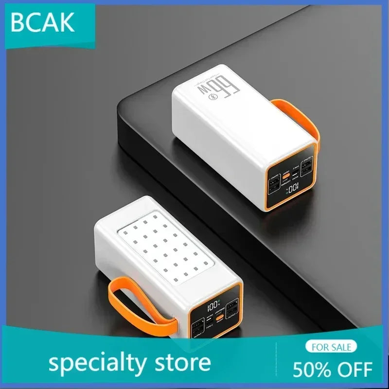 BCAK /Hot  style  500000mah 100000mah 200000mah 300000mah Upgraded Version Super power bank fast charge with LED Large Capacity
