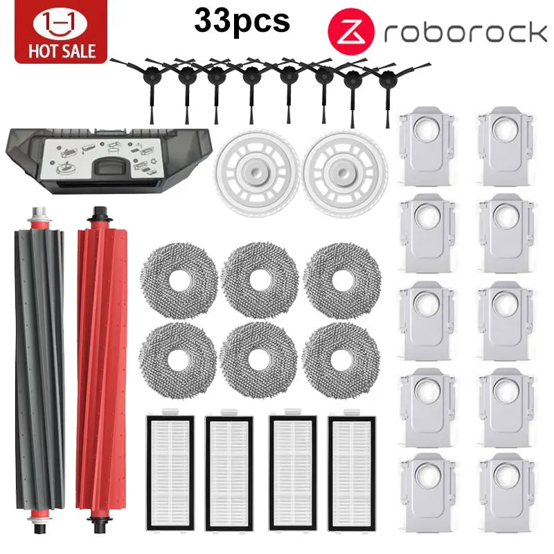 Roborock Qrevo Master / Qrevo Slim Robot Vacuums Cleaner Accessory Main Side Brush Hepa Filter Mop Cloths Dust Bag Spare Part