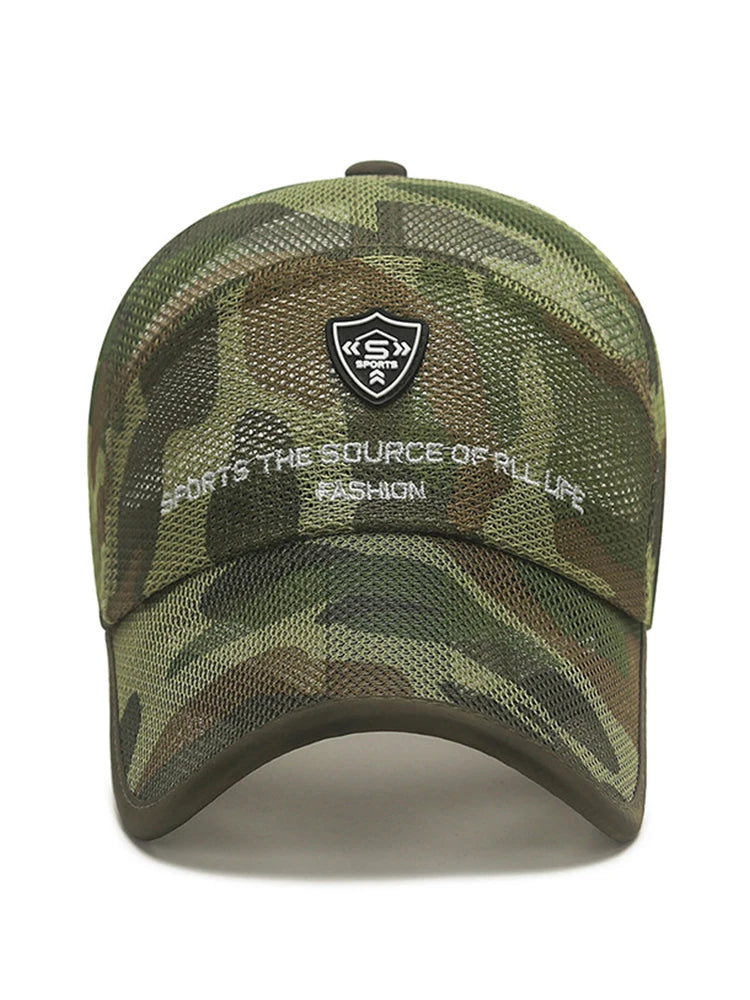 Outdoor Camouflage Mesh Baseball Cap Men Cap Summer Unisex Men And Women Camo Baseball Cap Trucker Hat Casquett