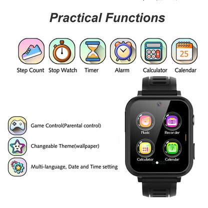 Children's Wristwatch 24 Games Kids Smart Watch Music Play Pedometer Tracker Time Display Video Audio Record Torch Smartwatch