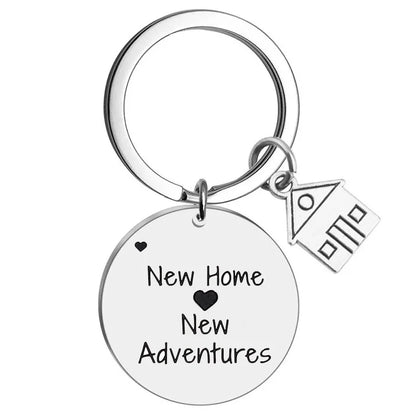 2025 Stainless Steel New Home Keychain Couples First Home Sweet Home Gift Couple New House Keychain Housewarming Gift
