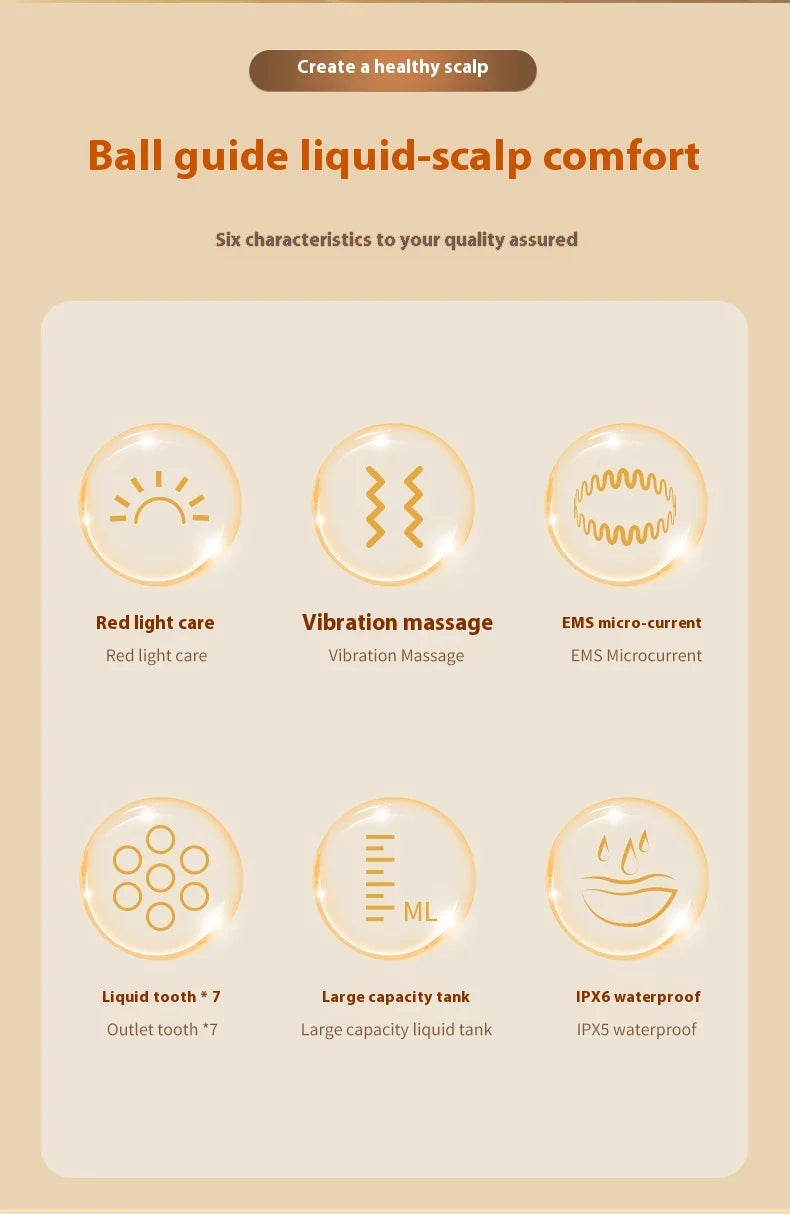 Head massager, scalp medication comb, a comfortable vibrating device for massaging the scalp