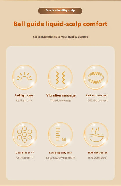 Head massager, scalp medication comb, a comfortable vibrating device for massaging the scalp