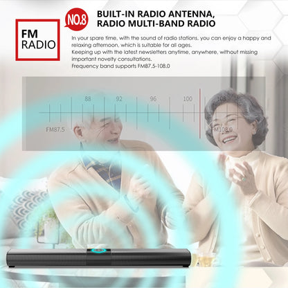 Wireless Soundbar Bluetooth Sound Bar Music System Super Powerful Speaker Wired Surround Stereo Home Theater TV Caixinha De Som