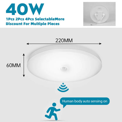 Smart Sensor LED Light Ceiling Lamp Modern Home Indoor Aisle LED Hanging Fixture Induction Lighting Living Room Luminaire Lamps
