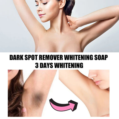 Skin Whitening Soap Remove Dark Spot Underarm Knee joint Lightening Brighten Armpit Improve melanin Dull body cleaning bath care