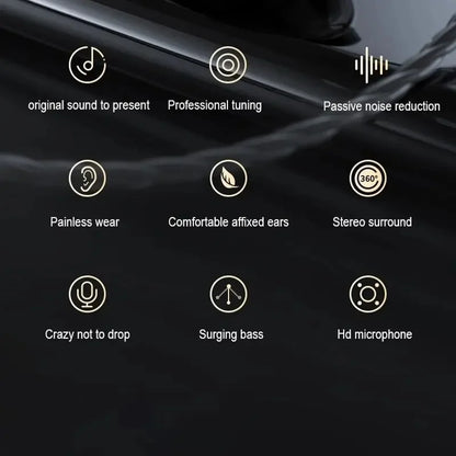 Android Mobile Phone DrivebyWire Headset Metal Heavy Bass Computer PC Headset InEar Sports Headset