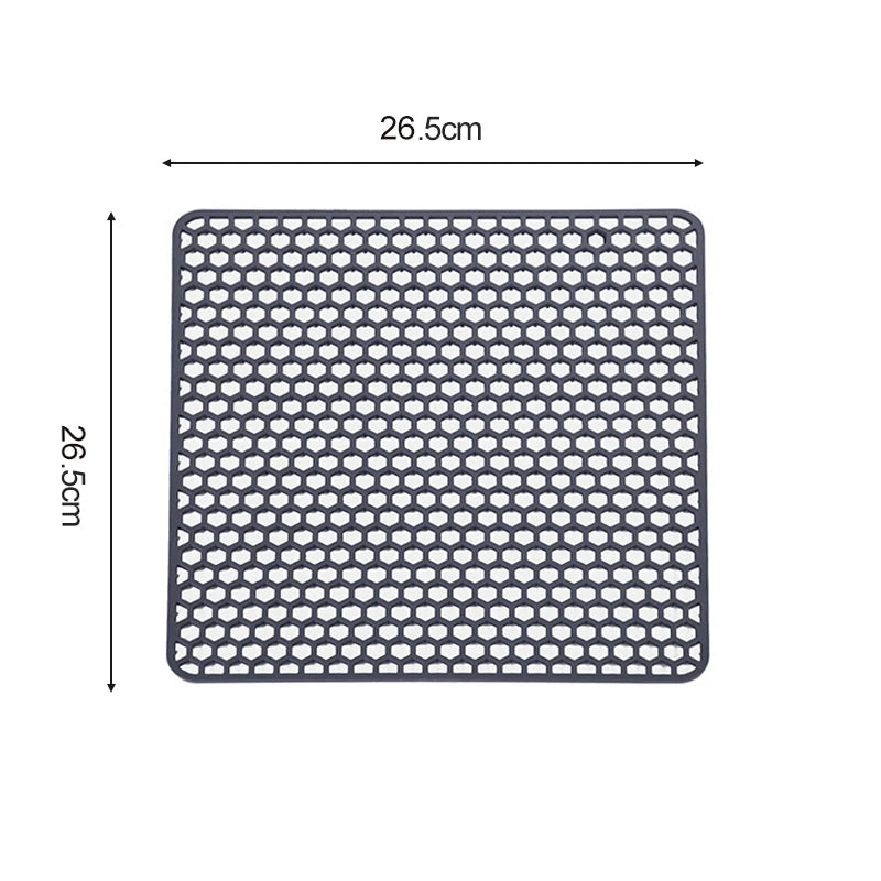 Sink Protectors for Kitchen Sink,Sink Mat,Grid Silicone Kitchen Sink Mat for Bottom of Stainless Steel Sink,Heat resistant mat