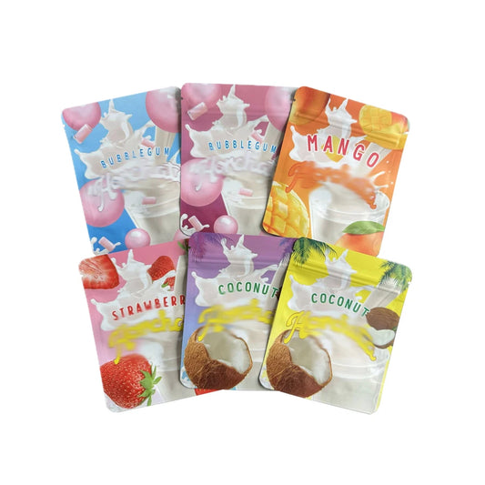15PCS Reusable 3.5g 10X12.5CM Big Mylar Bags Food Cookies Powder Smellproof Storage Bag Waterproof Pouch Plastic Ziplock Pouches