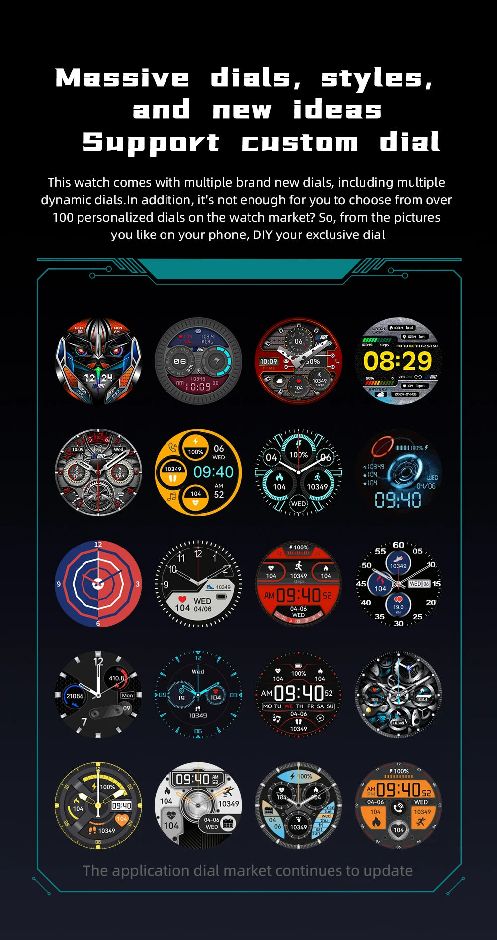 LOKMAT ZEUS 6 PRO Smart Watches Bluetooth Calls Flashlight Waterproof Smartwatches 1.46'' Screen Compass Sport Fitness Tracker