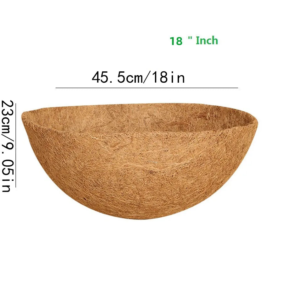 Coconut Palm Basket Cushion Coconut Palm Inner Lining Hanging Basket Hanging Pot Wall Hanging Flower Pot
