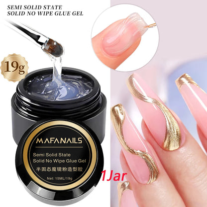 5Pcs Fast Drying Nail Art Glue Glitter UV Acrylic Rhinestones Press on Nails Strong Adhesive Nail Glue False Tips Manicure Tool