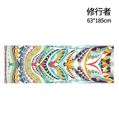 Portable anti-slip Printing Yoga Mat Spread Towels Absorb Sweat Fitness Yoga Towel Yoga Mat Yoga Towel Cooling Towel Ice Towel