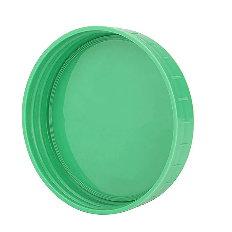 B84B-48 Pack Plastic Jar Lids - Colored Jar Caps 100% Compatible For Ball Kerr Wide Jars (Wide Mouth)