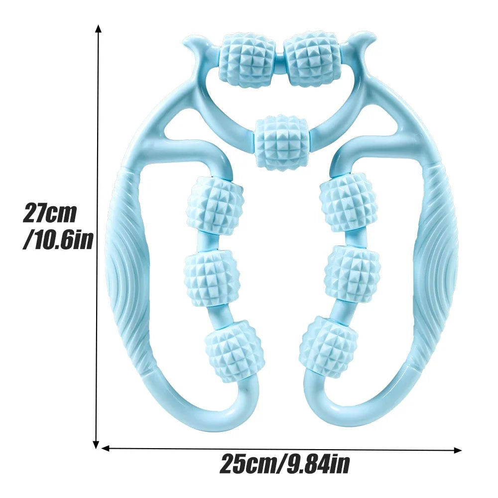 1Pcs 9-Wheel Fascia Muscle Roller,Cellulite Roller,Massage Roller for Relieve Muscle Soreness Thigh,Calf, Arm Reduce Cellulite