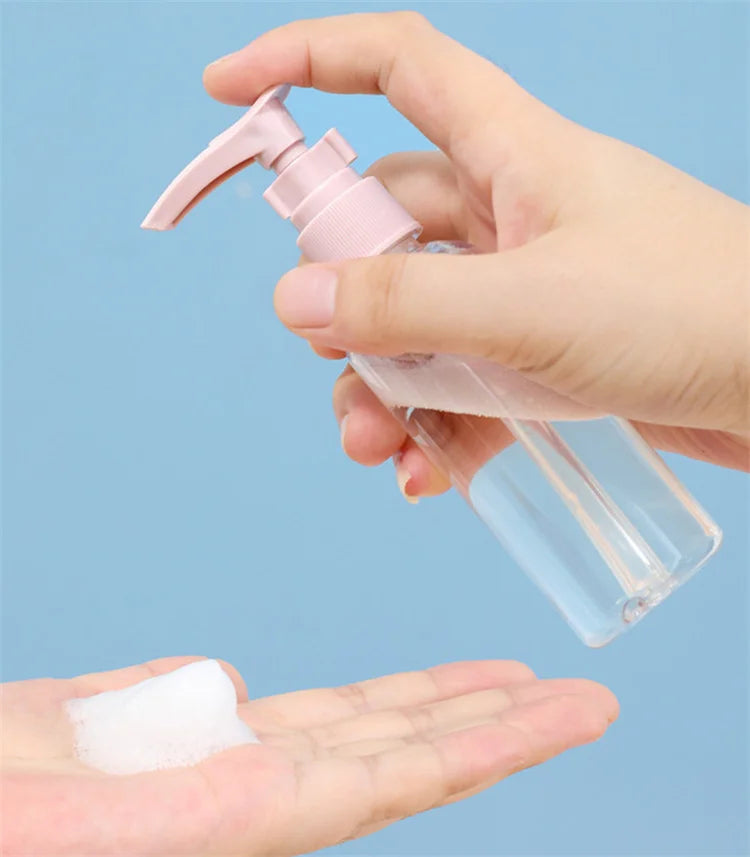 11 Pack Travel Bottles Set Leak Proof Portable Toiletry Squeezable Containers Clear PET Flight Size Cosmetic Containers JAF269