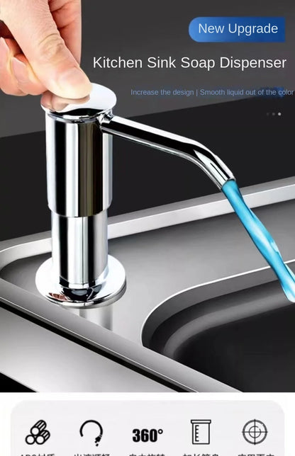 Kitchen sink soap dispenser soap dispenser extension tube detergent detergent presser Dish basin pressure extractor
