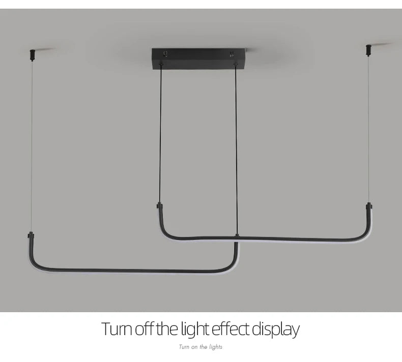 Modern Chandeliers Aluminum Dining Room LED Pendant Lamps Home Décor Bedroom Study Living RoomLighting Fixtures