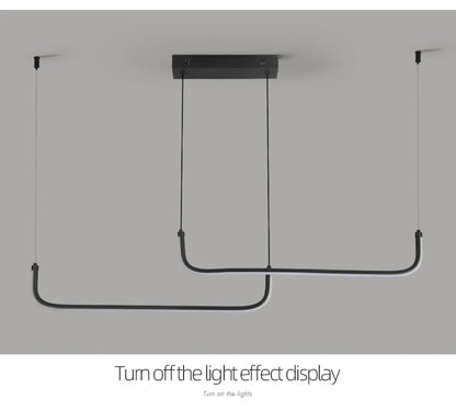 Modern Chandeliers Aluminum Dining Room LED Pendant Lamps Home Décor Bedroom Study Living RoomLighting Fixtures