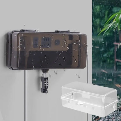 Plastic Cable Management Box Electrical Boxes Rain-Proof Weather Proof Plug Box Lead Cover for Protect Outlet, Plug, Socket