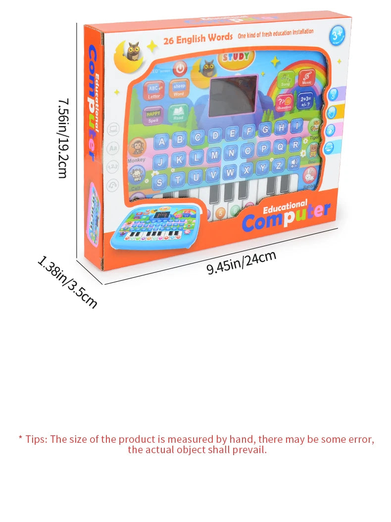 Educational Learning Machine Toys, Electronic Study Game for 3+ Year Old's Girls Boys Gift Birthday Presents Child Kids Computer