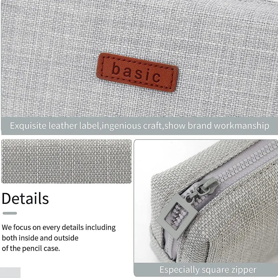 Pencil Case Student Pencil Pouch Cosmetic Bag Office Stationery Korean Organizer For Student School Supplies