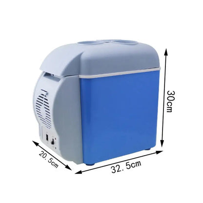 6L Car Refrigerator Mini Fridge Vehicle And Home Use Dormitory Truck Cold And Hot Dual-Use Insulated Cooler Box 12V