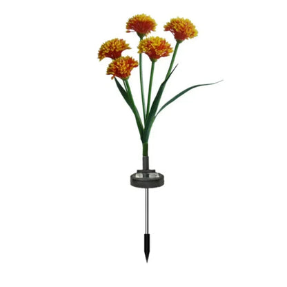 3 Heads Solar Lights Outdoor Decorative Solar Garden Lights tulips Flower Lawn Lamp for Yard Patio Garden Decor