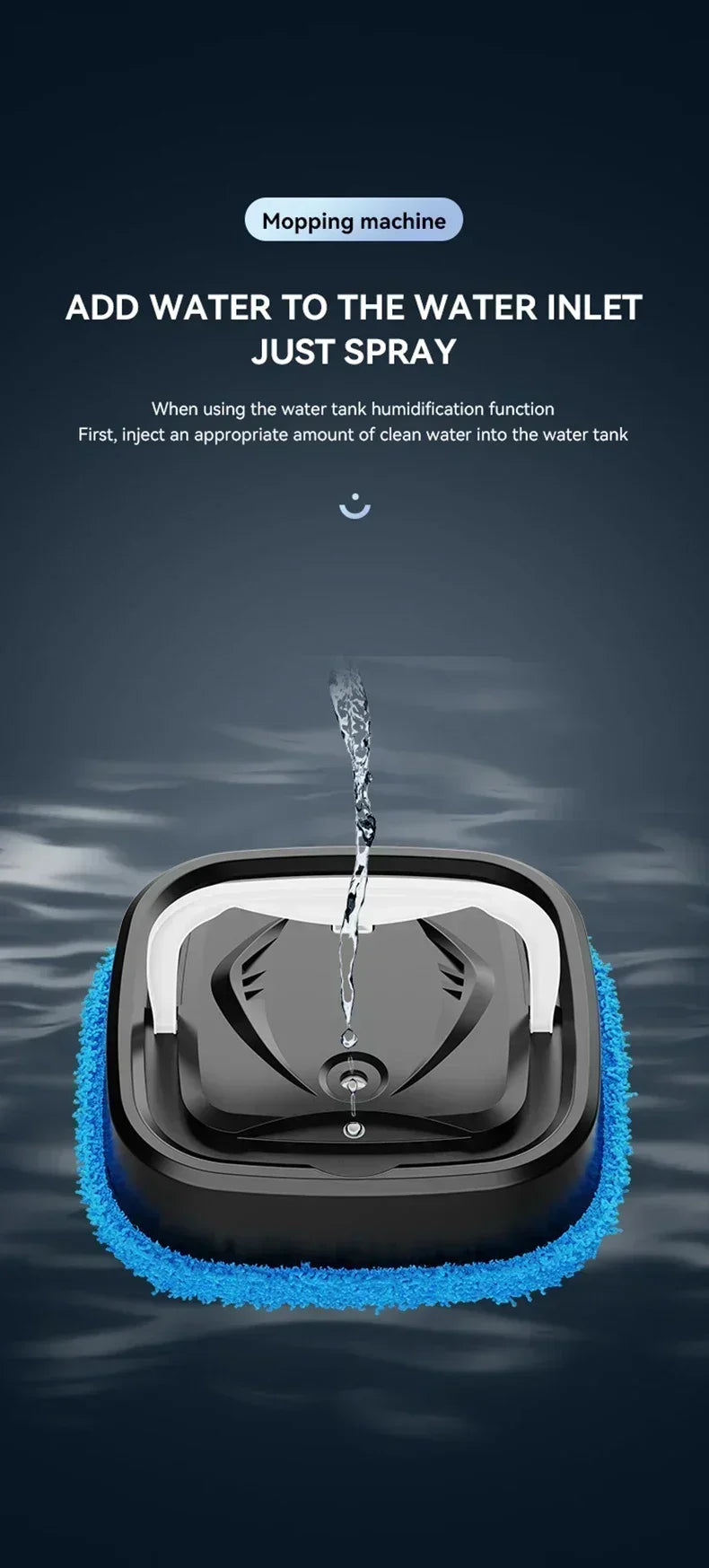 Wireless Cleaner Intelligent Robot Vacuum Cleaner Rotary Sweeper Powerful Cleaning Humidification Spray Dry and Wet Cleaning