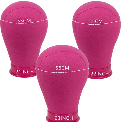 Colorful Training Mannequin Head Canvas Block Head Wig Display Styling Mannequin Head Manikin Head
