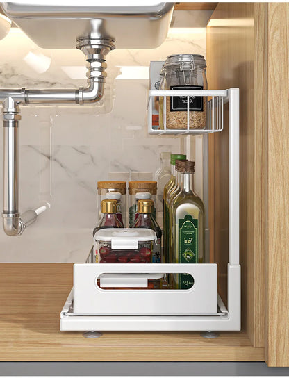 Caddy Garage Bathroom Drawer Organizer Utensils Small Cabinet Basket Stand Kitchen Container Under Sink Organizers And Storage