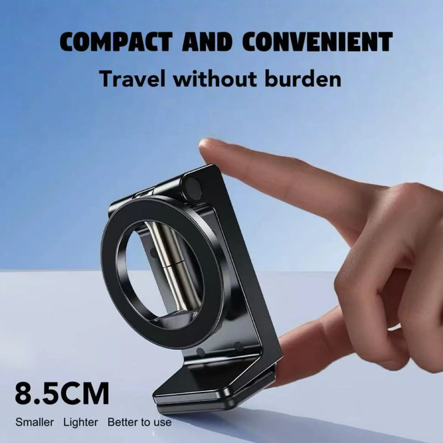 Magnetic Phone Mount Car Phone Holder Mount For Backseat Foldable Smartphones Stand For Calling Navigation GPS Video Recording