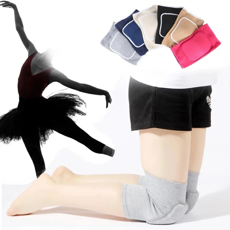 2 Pcs Sports Knee Pads Compression Dancing Knee Protector Support Thickened Sponge Volleyball Yoga Crossift Knee Brace Adult Kid