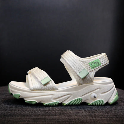 Sandals Women Shoes 2025 New Summer Sports Daddy Fashion Casual Platform Non-slip Non-Slip Peep Toe Beach Sandalias