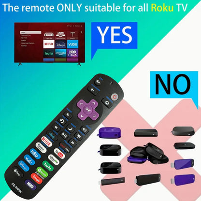 New Replacement Remote Control Fit for All Roku TV, Compatible for TCL Roku/Hisense Roku/Onn Roku/Aparatos/Insignia Roku/HITACHI