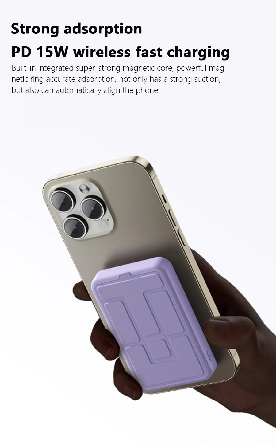 Powerbank 10000mAh Wireless PD15W / PD22.5W Bracket design Power bank Fast charge For Magsafe power bank For Power bank iphone