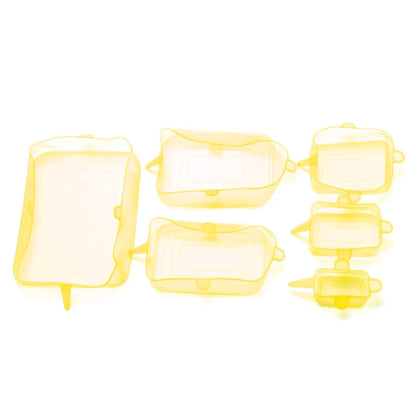 6Pcs Food Grade Silicone Stretch Lids Kitchen Tools Accessories Reusable Food Wrap Sealed Cover Keep Fresh Stretchy Bowl Cover